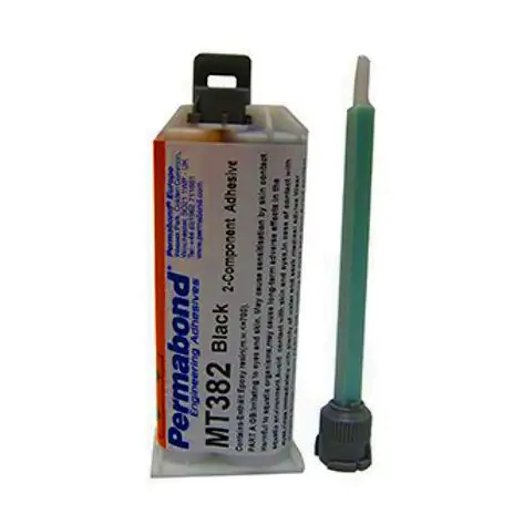 Permabond MT382 2 1 Self-Leveling Modified Two-Part Epoxy with >20 min. Pot Life, Charcoal Black