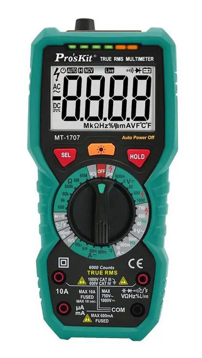 Eclipse Tools MT-1707 True-RMS Digital Multimeter