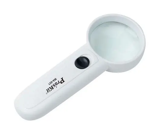 Eclipse Tools MA-021 Handheld Magnifier with LED Light, 3.5x