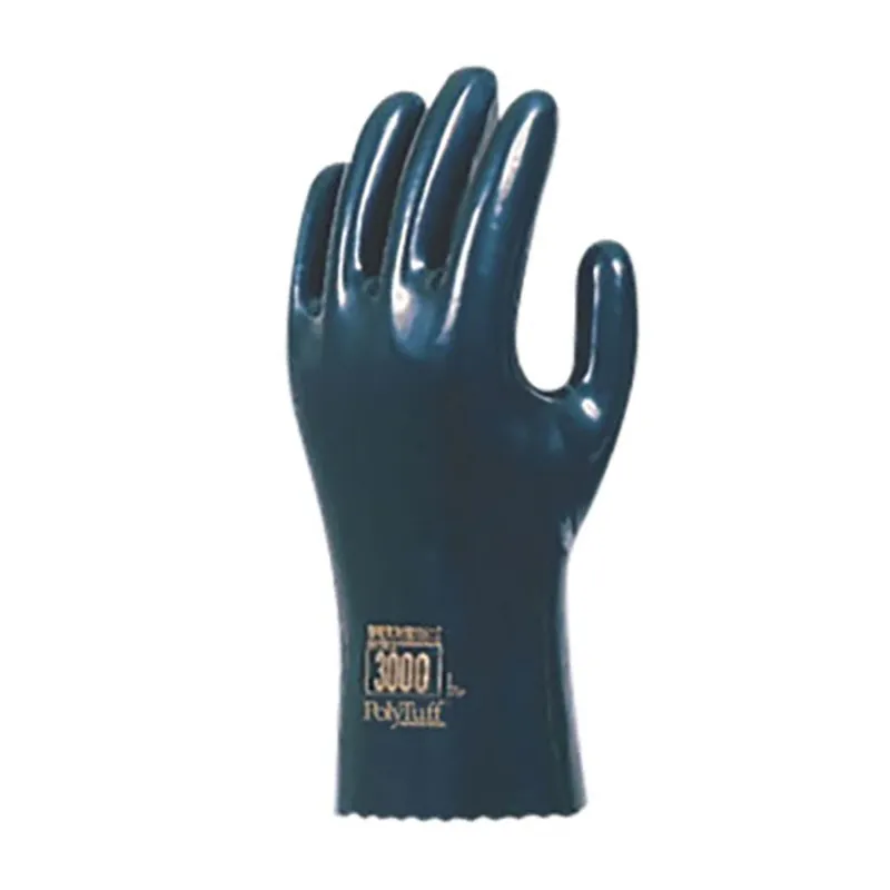 QRP PolyTuff® Polyurethane ESD Solvent Gloves with Cotton Lining, Black, 10.25"