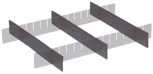 Quantum Conductive Short Dividers for Dividable Grid Containers