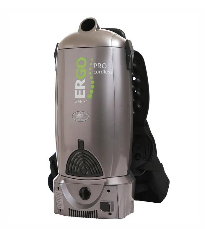 Atrix International VACBPAIC Ergo PRO Cordless Backpack Vacuum with HEPA Filtration