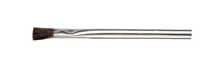 NNBC 40 Acid Brush with Horse Hair Bristles, 3/4" Trim & 3/8" dia. Tin Plated Handle, 6" OAL (Box of 144)