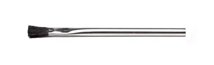 NNBC 60 Acid Brush with Horse Hair Bristles, 13/16" Trim & 1/2" dia. Tin Plated Handle, 6" OAL (Box of 144)