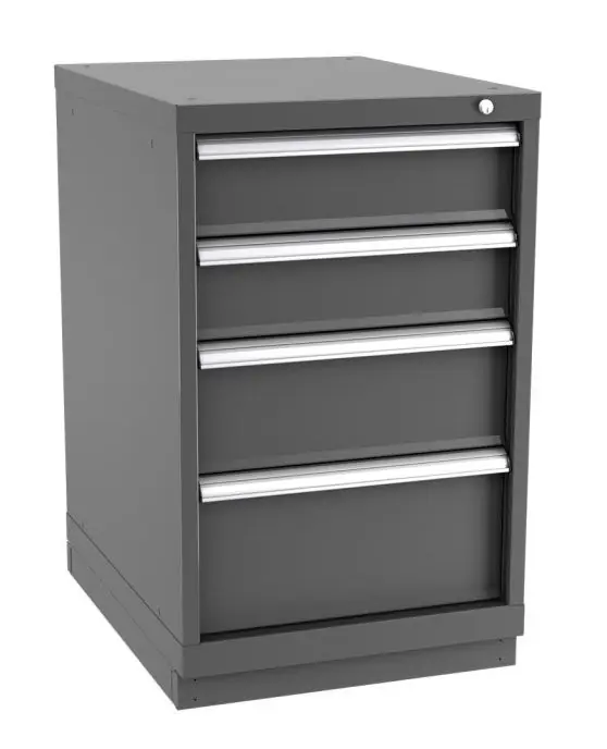 Champion Tool Storage Narrow Width Bench Height Cabinet with 29 Compartments & 4 Drawers, 28.5" x 22.12" x 35.88"