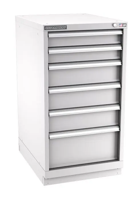 Champion Tool Storage Narrow Width Counter Height Cabinet with 46 Compartments & 6 Drawers, 28.5" x 22.12" x 41.75"