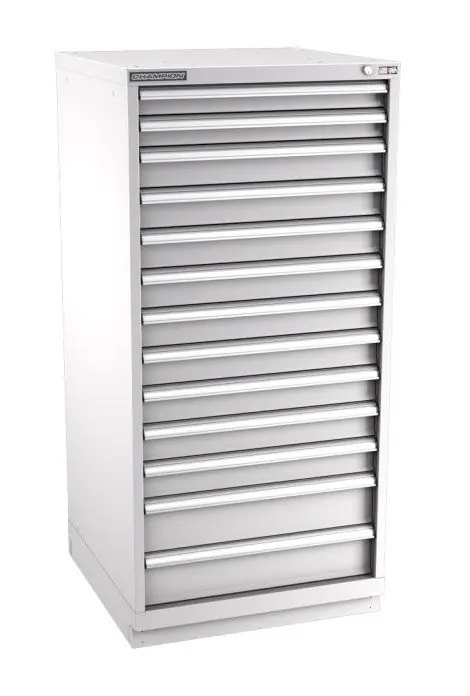 Champion Tool Storage Standard Width Eye Level Height Cabinet with 228 Compartments & 13 Drawers, 28.5" x 28.25" x 59.5"