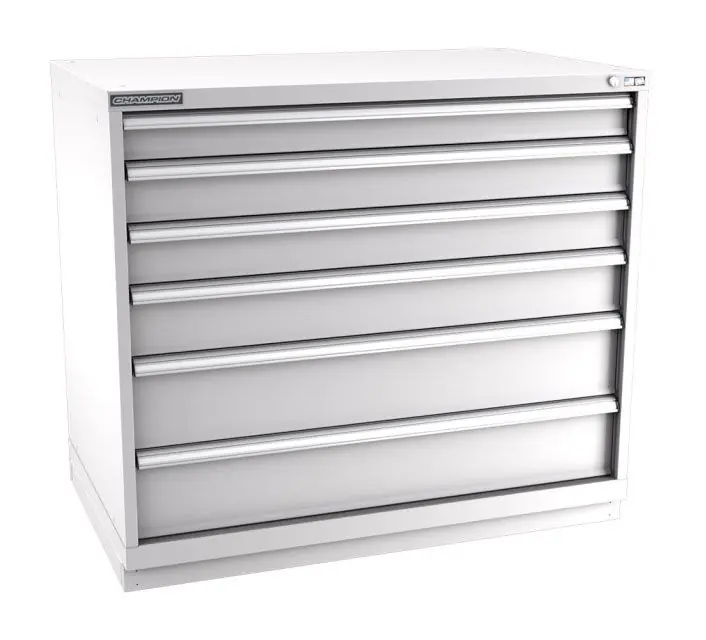 Champion Tool Storage Extra Wide Counter Height Cabinet with 170 Compartments & 6 Drawers, 28.5" x 47" x 41.75"