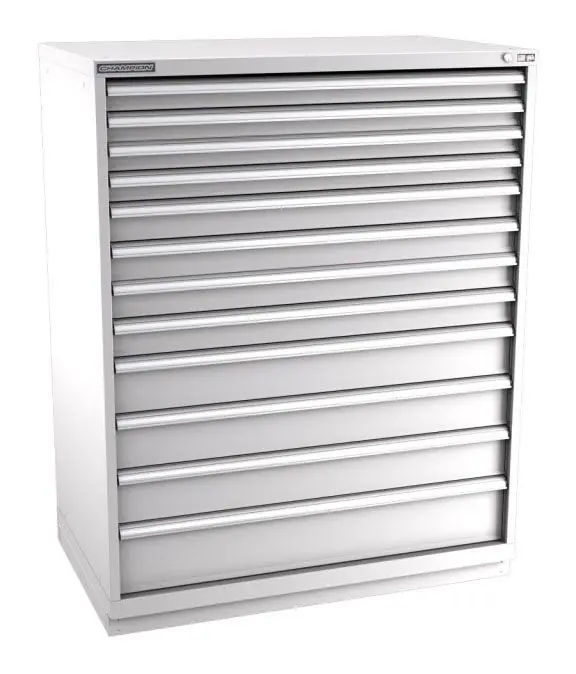 Champion Tool Storage Extra Wide Eye Level Height Cabinet with 316 Compartments & 12 Drawers, 28.5" x 47" x 59.5"