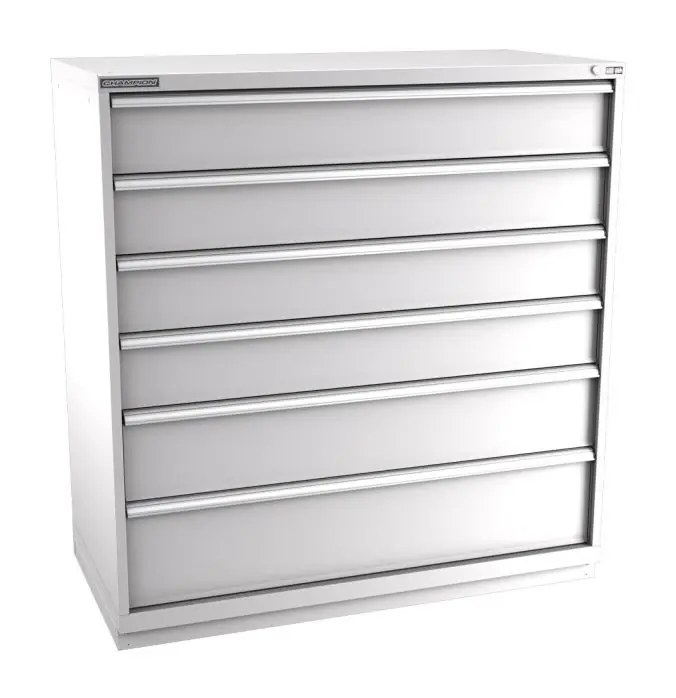 Champion Tool Storage Double Wide Eye Level Height Cabinet with 117 Compartments & 6 Drawers, 28.5" x 56.5" x 59.5"