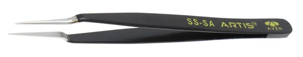 Aven Tools 18040ARS Artis SS-SA ESD-Safe Stainless Steel Tweezer with Fine Tips, 5.25" OAL