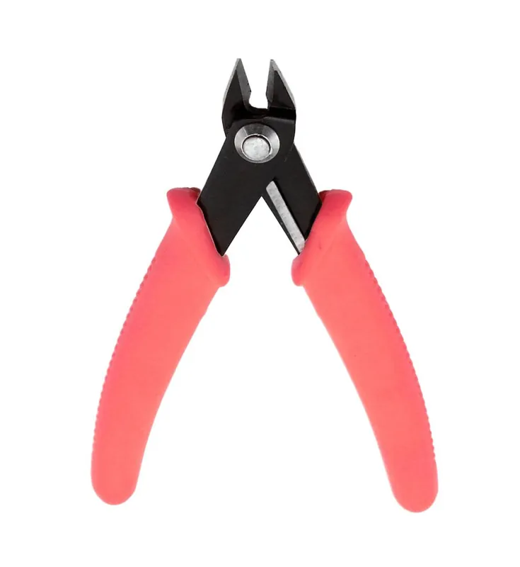 Botron B09170P Tapered Head Flush Carbon Steel Micro Cutter for 18 AWG, Pink