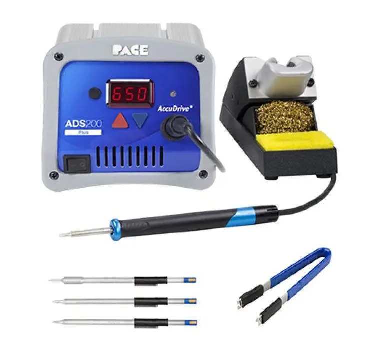 PACE 8007-0593 ADS 200 PLUS AccuDrive® 120V Soldering Station with ISB Cubby