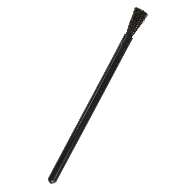 Menda 36098 Cleaning Brush with Conductive Nylon & Goat Hair Bristles, Round Conductive Polypropylene Handle, 6.3125" OAL