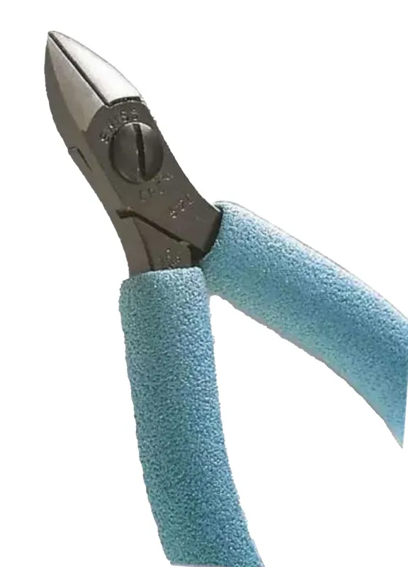 Erem 512E Swiss-Made ESD-Safe Medium Oval Head Semi-Flush Side Cutter, 4.528" OAL