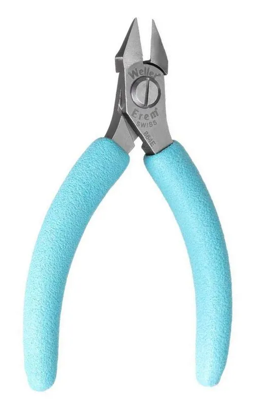 Erem 884E Swiss-Made ESD-Safe Maxi Pointed Relieved Head Flush Tip Cutter, 4.724" OAL