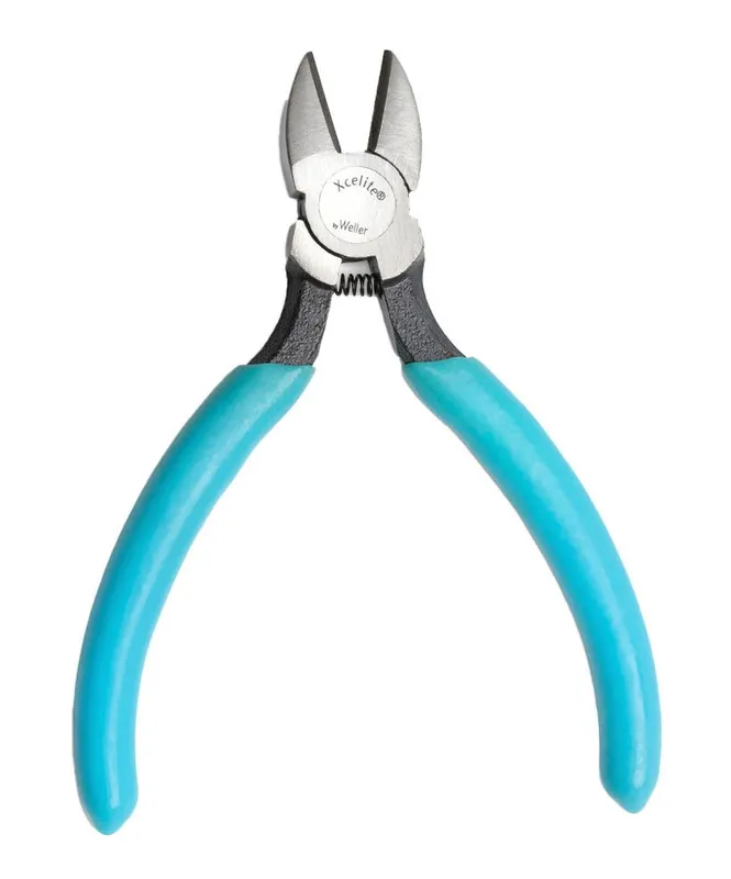 Xcelite S54SNN ESD-Safe Round Diagonal Head Flush Cutter, 4.5" OAL