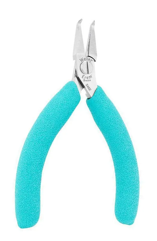Weller 546E ESD-Safe Needle Nose Pliers with Smooth Round Jaw & Ergonomic Handles, 4.75" OAL