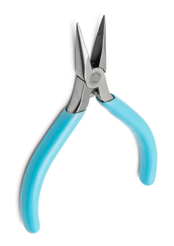 Xcelite L4VN ESD-Safe Subminiature Long Needle Nose Pliers with Serrated Jaw, Fine Pointed Tips & Ergonomic Handles, 4" OAL