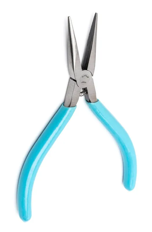 Xcelite LN54GVN ESD-Safe Thin Long Nose Pliers with Smooth Jaw, Fine Pointed Tips & Ergonomic Handles, 5" OAL