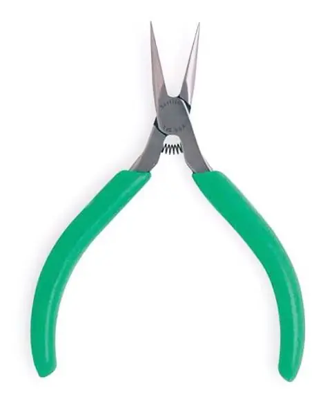 Xcelite SN54N ESD-Safe Long Nose Pliers with Serrated Jaw, Side Cutting Tips & Ergonomic Handles, 5" OAL
