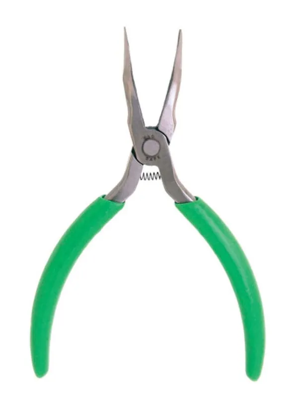 Xcelite CN7776N ESD-Safe Long Chain Nose Pliers with Smooth Jaw, 60° Curved Tips & Ergonomic Handles, 6" OAL