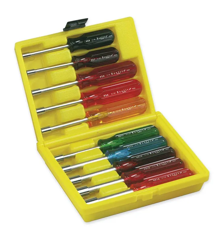 Xcelite HS618N 10-Piece Hex Inch Nut Driver Set (Pack of 10)