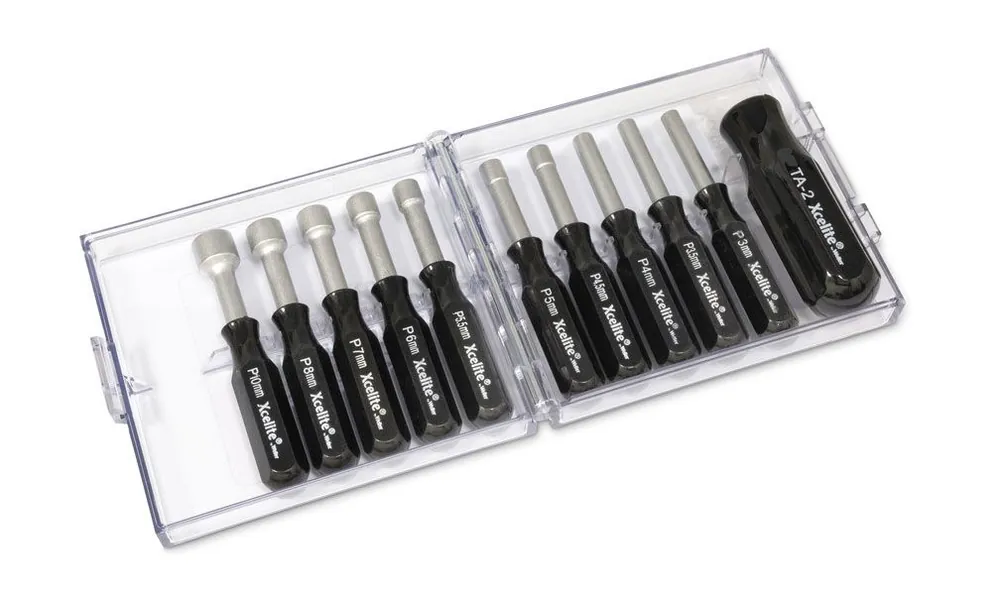 Xcelite PS121MMN 11-Piece Compact Midget Metric Nut Driver Set