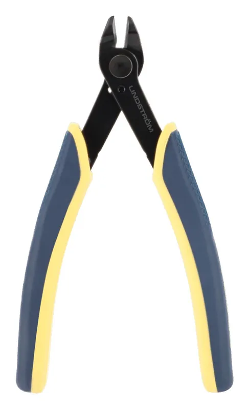 Lindstrom 6258 EDGE ESD-Safe 60° Oblique Head Flush Alloy Steel Shear Cutters, 5.12" OAL