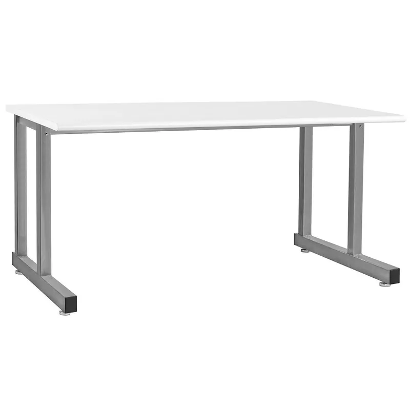BUILT RIGHT D-Series Stainless Steel Cantilevered Workbench with ESD Laminate