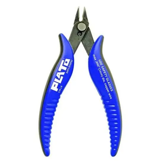 Plato 170LX Platoshear ESD-Safe Flush Lead Cutter with Ergonomic Handle, 5.69" OAL