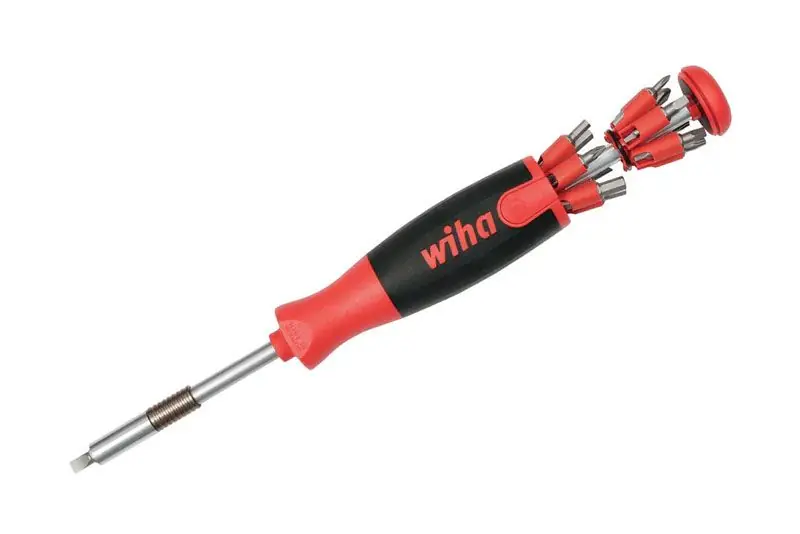 Wiha 77793 29-Piece Ultra Driver with SoftFinish® Handle, includes 26-in-1 Bit Holder & Socket Set