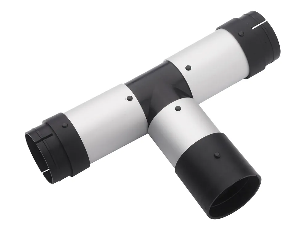 Weller T0058762766N ESD-Safe Easy-Click T-Piece with 2 Connecting Plugs for 60mm dia. Hoses