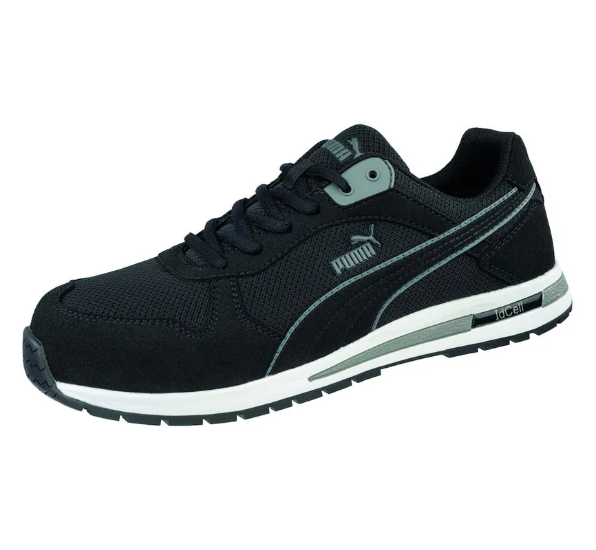 PUMA Safety Frontside ESD-Safe Women‘s Low Mesh Safety Shoe, Black/Gray
