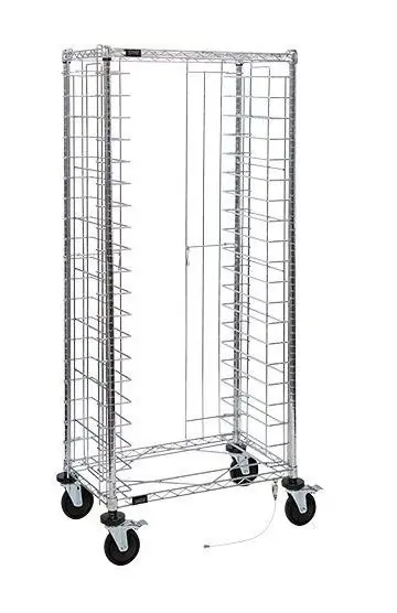 Quantum TC-20CO Front Loading Wire Tray Cart, 18" x 30" x 69"