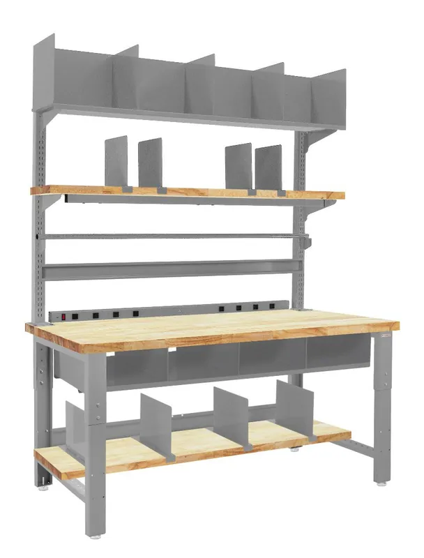 BUILT RIGHT R-Series Packing Station with 1.75" Oiled Butcher Block Work Surface