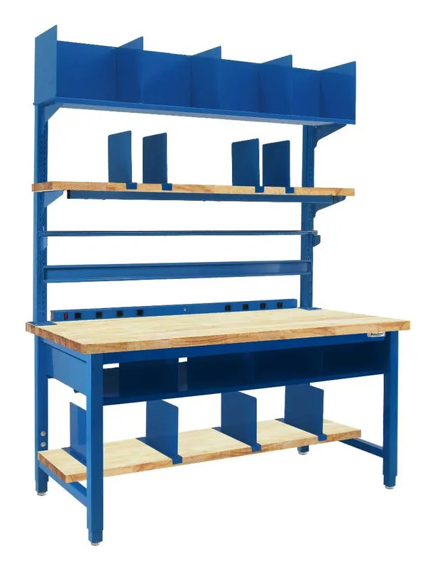 BUILT RIGHT K-Series Packing Station with 1.75" Oiled Butcher Block Work Surface