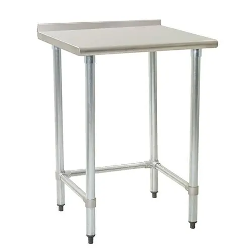 Eagle Budget Series Stainless Steel Worktable with 1.5" Rear Upturn & Tubular Base