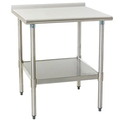 Eagle Spec-Master® Stainless Steel Worktable with 1.5" Rear Upturn & Adjustable Undershelf