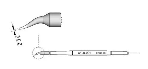 JBC C120 Series Micro Tweezer Cartridges