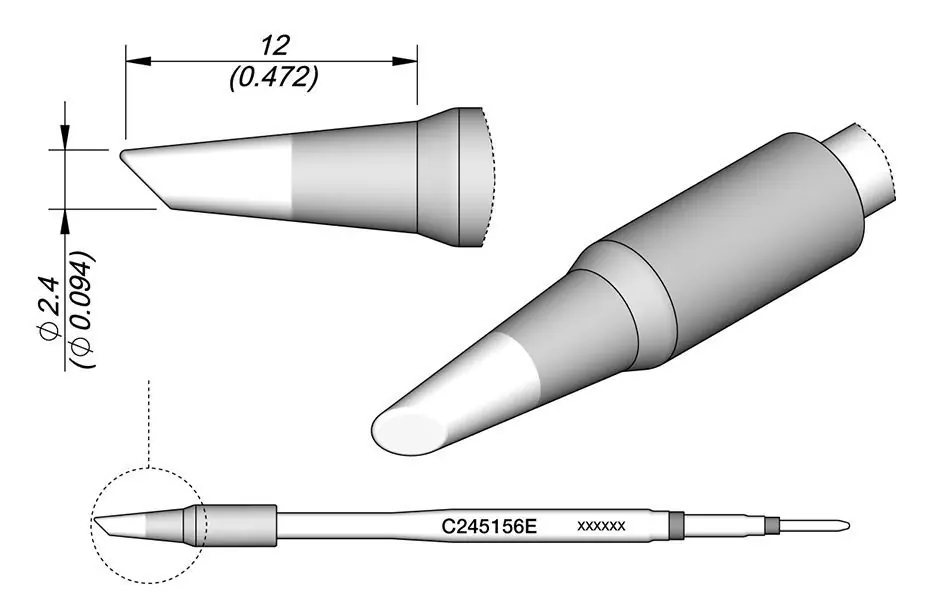 JBC C245E Series Extended Life Soldering Cartridges