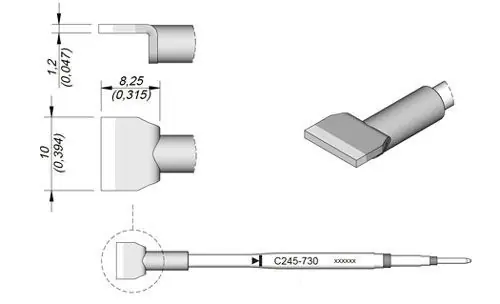 JBC C245 Series Blade Soldering Cartridges