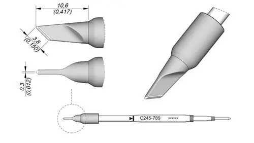 JBC C245 Series Knife Soldering Cartridges