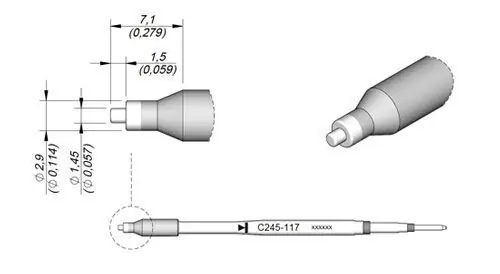 JBC C245 Series Connector Soldering Cartridges
