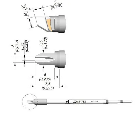 JBC C245 Series Drag Soldering Cartridges