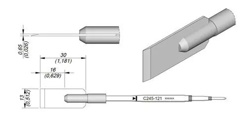 JBC C245 Series Cutting Soldering Cartridges