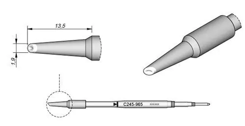 JBC C245 Series Spoon Soldering Cartridges