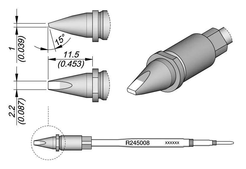 JBC R245 Series Soldering Cartridges