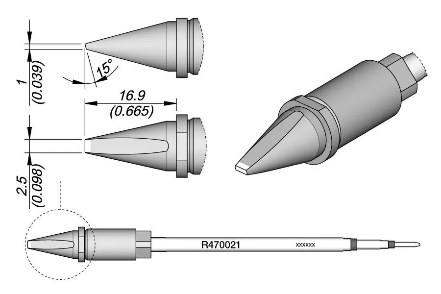 JBC R470 Series Soldering Cartridges