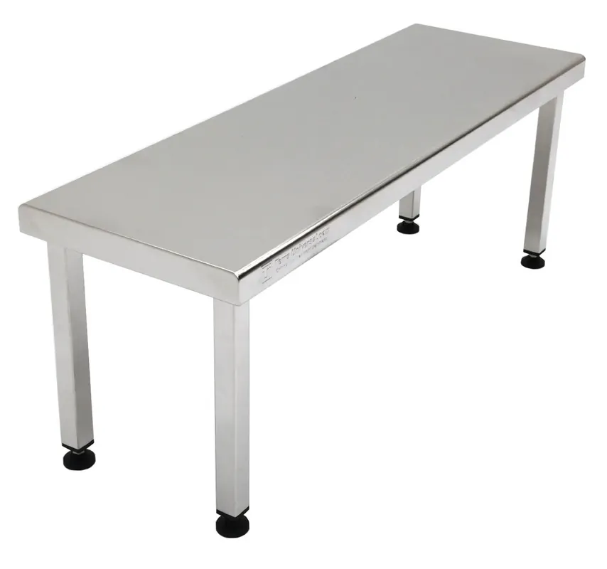 Terra Universal Stainless Steel Gowning Bench with Solid Top